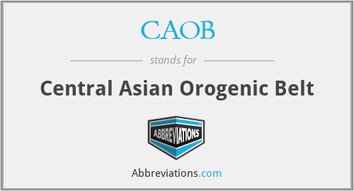 What does CAOB stand for?